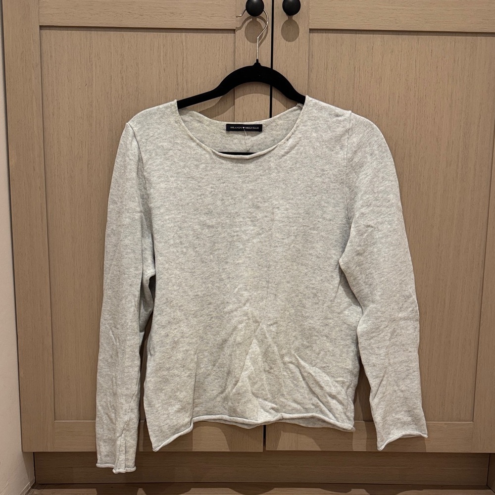 Brandy Melville Gray Long Sleeve Tee